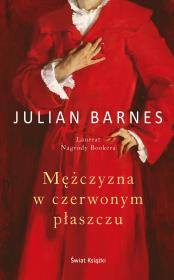 Mężczyzna w czerwonym płaszczu. Autor: Barnes Julian. Dadada.pl Okładka książki Mężczyzna w czerwonym płaszczu