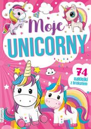 Okładka książki MOJE UNICORNY KOLOROWANKA