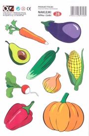 Opakowanie Naklejki Alfika i Zetki 28 Warzywa