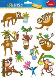 Opakowanie Naklejki na okno - Leniwce/Małpki