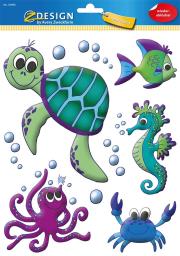 Opakowanie Naklejki na okno - Zwierzęta morskie