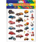 Opakowanie Naklejki ozdobne 40x15mm & 10x10mm mix 80734