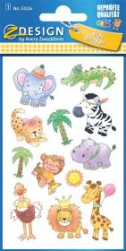 Opakowanie Naklejki papierowe błyszczące - Safari