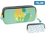 Piórnik 3 komorowy Hyde&Seek zielony lepoard MILAN. Wydawca: MILAN. Dadada.pl Opakowanie Piórnik 3 komorowy Hyde&Seek zielony lepoard MILAN