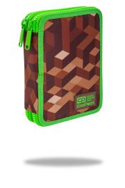 Opakowanie Piórnik Coolpack dwukomorowy z wyposażeniem Jumper XL Game