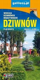 Plan miasta - Dziwnów, Dziwnówek, Międzywodzie. Autor: praca zbiorwa. Dadada.pl Okładka książki Plan miasta - Dziwnów, Dziwnówek, Międzywodzie