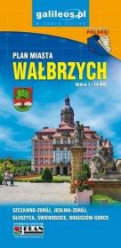 Plan miasta - Wałbrzych 1:14 000. Autor:   Praca zbiorowa. Dadada.pl Okładka książki Plan miasta - Wałbrzych 1:14 000
