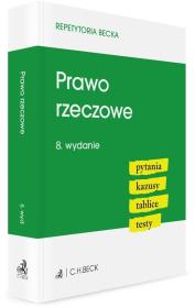 Okładka książki Prawo rzeczowe Pytania Kazusy Tablice Testy w8