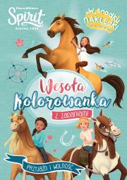Okładka książki Spirit Riding Free. Wesoła kolorowanka z zadaniami