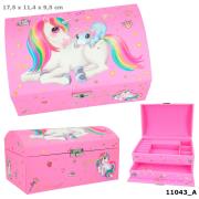 Opakowanie SZKATUŁKA NA BIŻUTRIĘ Z UKRYTĄ SZUFLADKĄ JEDNOROŻEC YLVI 11043