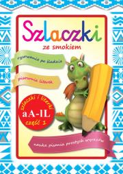 Szlaczki ze smokiem cz.1 aA- lL. Autor: praca zbiorowa. Dadada.pl Okładka książki Szlaczki ze smokiem cz.1 aA- lL