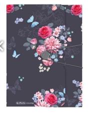 Opakowanie Teczka rysunkowa A4 z gumką Ladylike Flowers