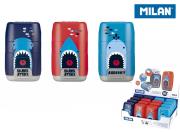 Temperówko-Gumka Shark Attack (16szt) MILAN. Wydawca: MILAN. Dadada.pl Opakowanie Temperówko-Gumka Shark Attack (16szt) MILAN