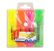 Zakreślacze neonowe etui 4 kolory MemoBe. Wydawca: MemoBe. Dadada.pl Opakowanie Zakreślacze neonowe etui 4 kolory MemoBe