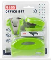 Zestaw zszywacz, dziurkacz, rozszywacz zielony. Wydawca: Easy Stationery. Dadada.pl Opakowanie Zestaw zszywacz, dziurkacz, rozszywacz zielony