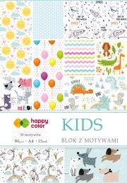 Opakowanie Blok z motywami Kids A4/15ark HAPPY COLOR