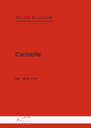 Cantabile na altówkę solo. Autor: Sławomir Kaczorowski. Dadada.pl Okładka książki Cantabile na altówkę solo