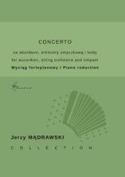 Concerto na akordeon, orkiestrę smyczkową i kotły. Autor: Jerzy Mądrawski. Dadada.pl Okładka książki Concerto na akordeon, orkiestrę smyczkową i kotły