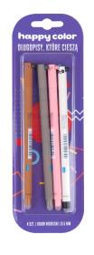 Opakowanie Długopis usuwalny Uszaki niebieski 4 sztHAPPY COLO