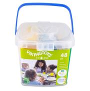Ecoline Naczynia w wiaderku 8 kompletów. Wydawca: Viking Toys. Dadada.pl Opakowanie Ecoline Naczynia w wiaderku 8 kompletów