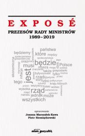 Expose Prezesów Rady Ministrów 1989-2019. Autor: Joanna Marszałek-Kawa (red.), Siemiątkowski Piotr. Dadada.pl Okładka książki Expose Prezesów Rady Ministrów 1989-2019