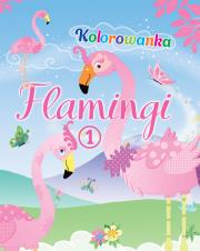 Okładka książki Flamingi. Kolorowanka 1