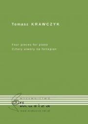 For pieces for piano (Cztery utwory na fortepian). Autor: Krawczyk Tomasz. Dadada.pl Okładka książki For pieces for piano (Cztery utwory na fortepian)