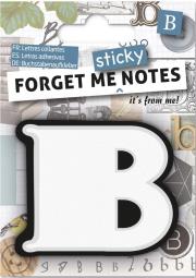 Opakowanie Forget me sticky notes kart samoprzylepne litera B