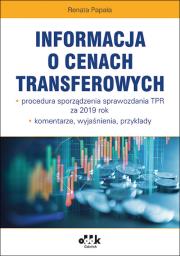 Okładka książki Informacja o cenach transferowych / PGK1379
