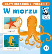 Kapitan Nauka W morzu karty obrazkowe + poradnik. Autor: Gabriela Bieniek-Zaremba. Dadada.pl Okładka książki Kapitan Nauka W morzu karty obrazkowe + poradnik