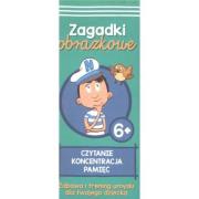 Okładka książki Kapitan Nauka Zagadki obrazkowe. Czytanie...