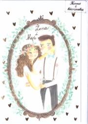 Opakowanie Karnet B6 z kieszonką - Młoda Para