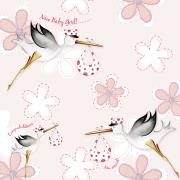 Opakowanie Karnet Swarovski kwadrat PF11 Narodziny bociany dz