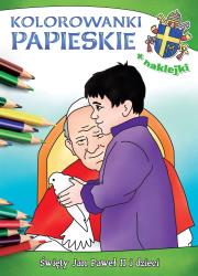 Kolorowanki papieskie. Święty Jan Paweł II i dzieci. Autor: Korpyś Ireneusz, Wiśnicka Anna. Dadada.pl Okładka książki Kolorowanki papieskie. Święty Jan Paweł II i dzieci