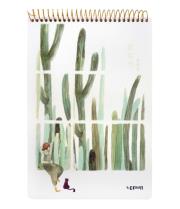 Opakowanie Kołoszkicownik B5/48K dziewczyna z kotem kaktusy