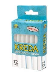 Opakowanie Kreda Dromader tablicowa niepyląca biała 12 sztuk