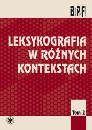 Okładka książki Leksykografia w różnych kontekstach