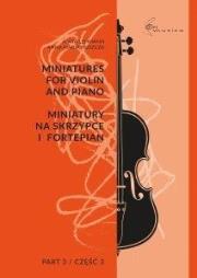 Okładka książki Miniatury na skrzypce i fortepian cz.3