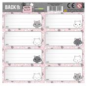 Opakowanie Nalepki na zeszyty BackUp (25szt) DERFORM