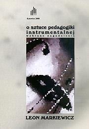 O sztuce pedagogii instrumentalnej. Autor: Markiewicz Leon. Dadada.pl Okładka książki O sztuce pedagogii instrumentalnej