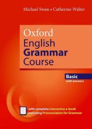 Oxford English Grammar Course Basic with key. Autor: Catherine Walter, Swanwick Michael. Dadada.pl Okładka książki Oxford English Grammar Course Basic with key