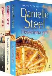Pakiet Dziecinna gra / Szczęście w nieszczęściu / W ślady ojca. Autor: Danielle Steel. Dadada.pl Okładka książki Pakiet Dziecinna gra / Szczęście w nieszczęściu / W ślady ojca