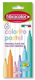 Opakowanie Pisaki Colorito Pastel 6 kolorów FIBRACOLOR