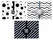 Pudełka na karty podarunkowe biało-czarne 3szt. Wydawca: incood.. Dadada.pl Opakowanie Pudełka na karty podarunkowe biało-czarne 3szt