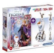 Opakowanie Puzzle 104 3D model Frozen 2
