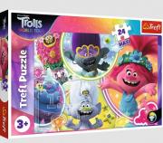 Opakowanie Puzzle 24 maxi Muzyczny świat Trolli TREFL