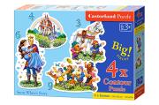 Opakowanie PUZZLE 4x1 KONTUROWE 3-4-6-9 el.:Snow White's Story
