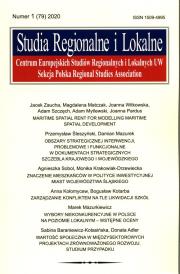Opakowanie Studia Regionalne i Lokalne 2020/1 (79)