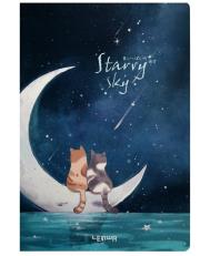 Opakowanie Szkicownik B5/100K Koty na księżycu