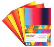 Opakowanie Tektura falista Happy Color tęczowa A4 5 kolorów 5 arkuszy